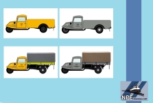 NPE NA88521 - H0 Goliath GD 750 Set 5 - Die Deutsche Bundespost im Wirtschaftswunder